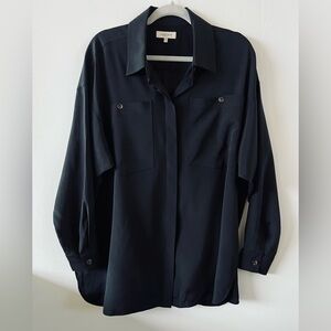 Lafayette 148 New York Silk Blend Blouse